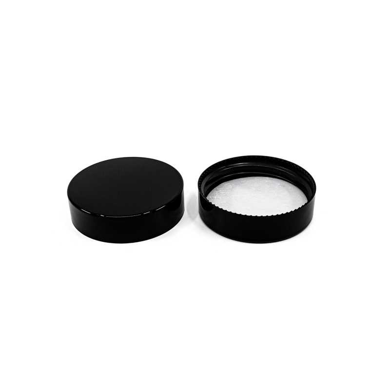 Black Plastic Lid, 53 mm, STOCK