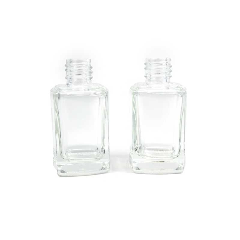 Clear Glass Square Bottle, 13/410, 10 ml