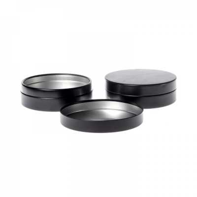 Black Aluminium Jar, 79 mm, 100 ml