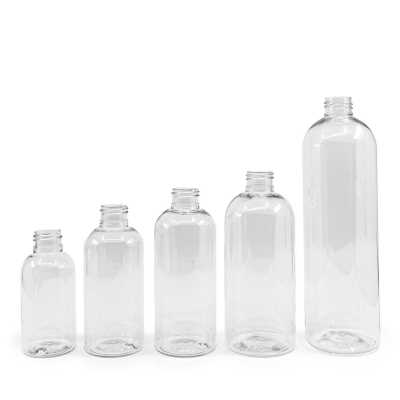 Rounded Clear Plastic Bottle 24/410, 150 ml