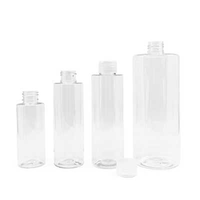 Clear Plastic Bottle, Transparent Plastic Cap, 150 ml