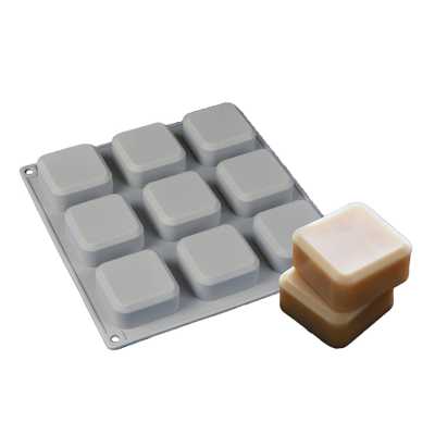 Silicone Soap Mold, 9 squares