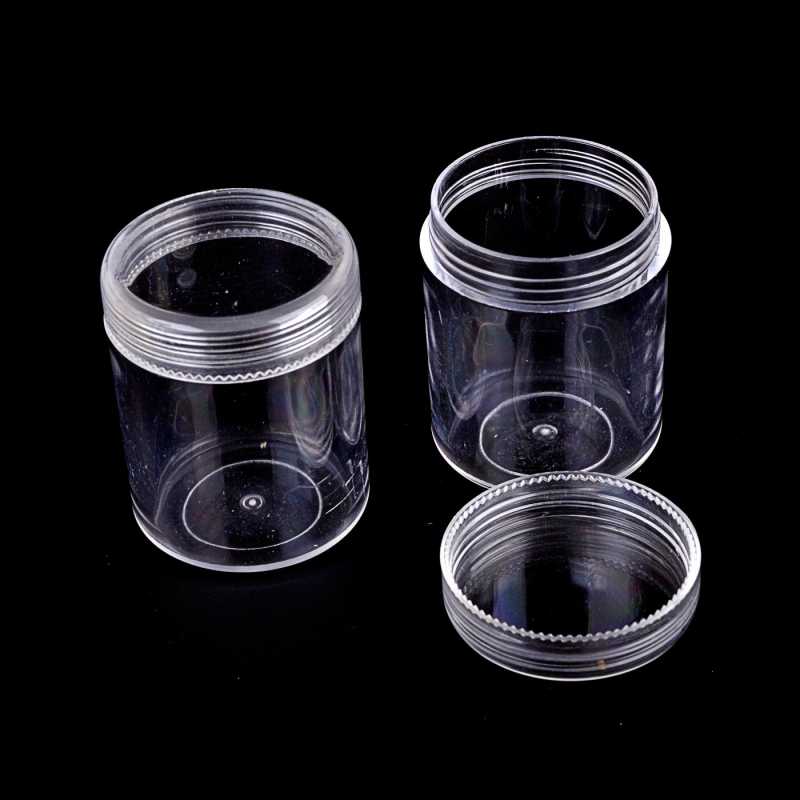 Plastic Jar, Round, Transparent, 3,9 x 5 cm, 20 ml