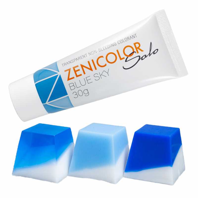 ZENICOLOR SOLO, Melt & Pour Colourant, 30 g Blue Sky