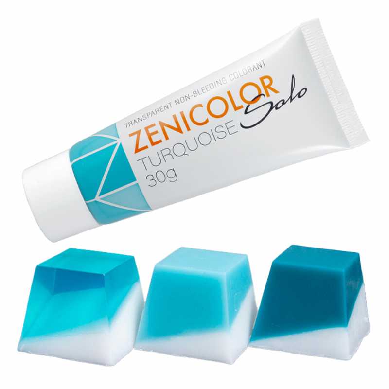 ZENICOLOR SOLO, Melt & Pour Colourant, 30 g Turquoise