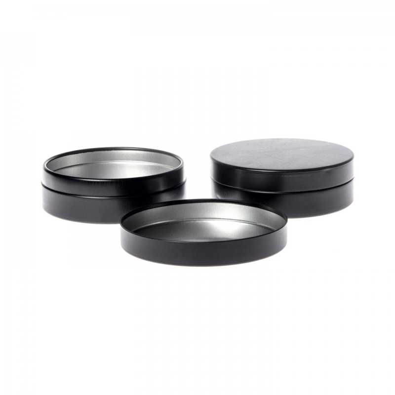 Black Aluminium Jar, 79 mm, 100 ml