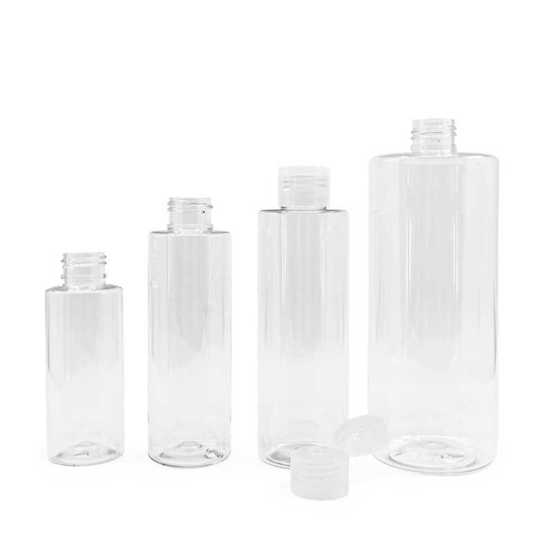 Clear Plastic Bottle, Transparent Flip Top, 500 ml