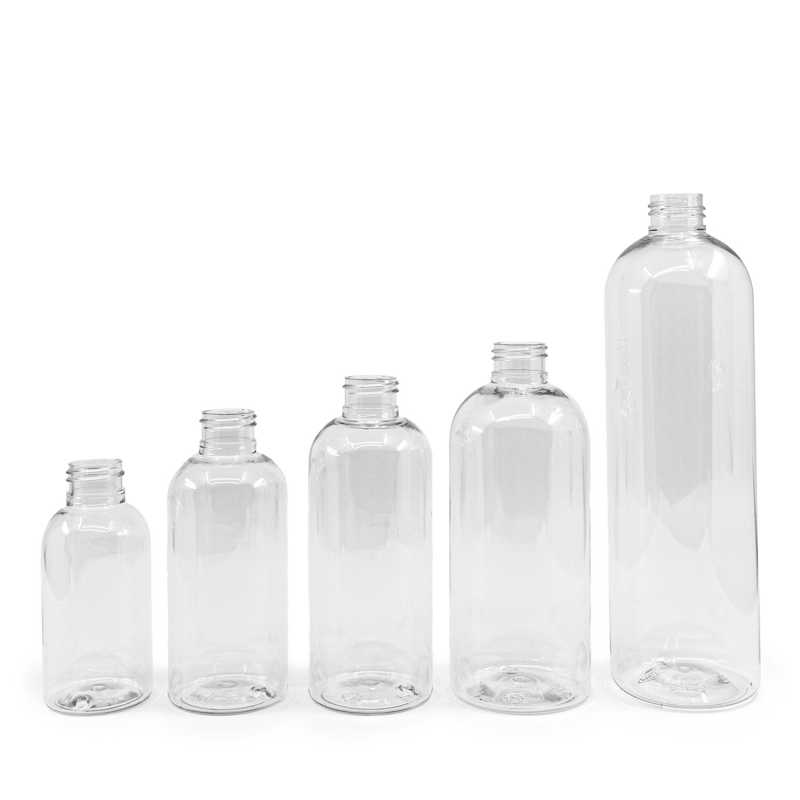 Rounded clear Plastic Bottle, 24/410, 500 ml, 1320 pcs