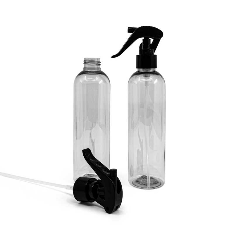 Recycled Plastic Bottle, Black Trigger Spray, 250 ml