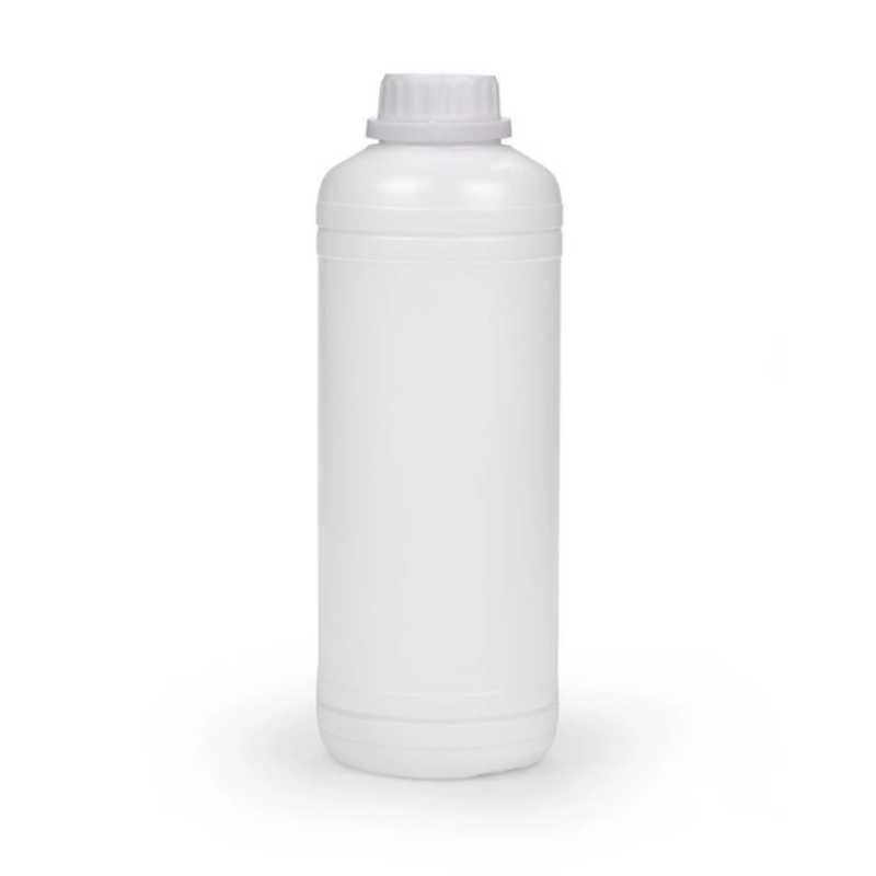 White Plastic Bottle, HDPE, White Safety Cap, 1 l