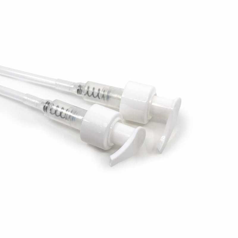 White Plastic Lotion Pump, 130 mm tube, 28/410