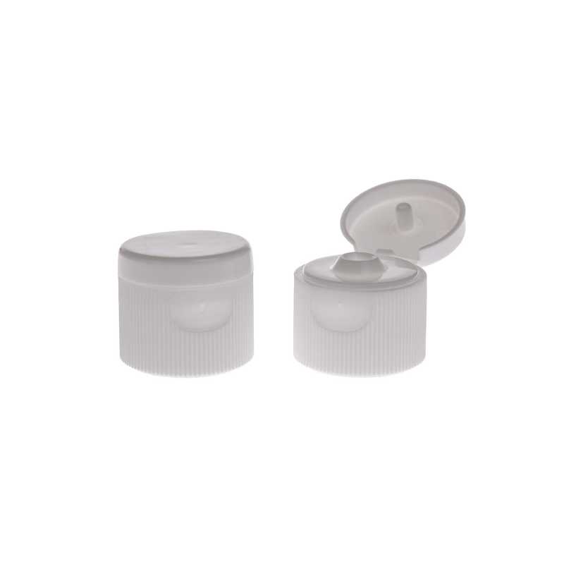 White Flip Top Cap, 18/410