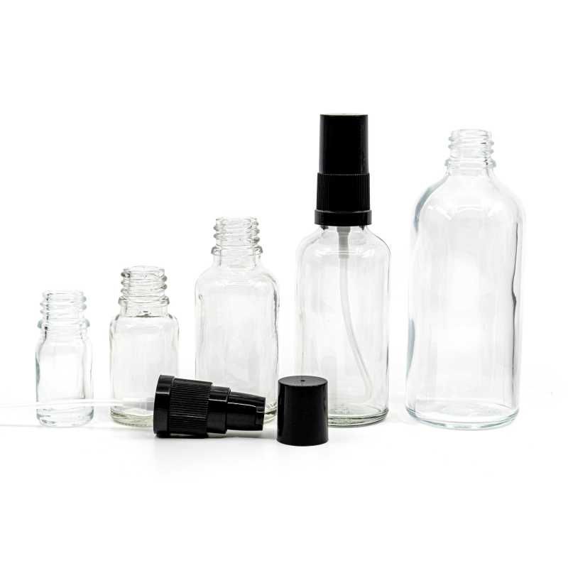 Theglass bottle, the so-called vial, is made of thick transparent glass. It is used for storing liquids.
Volume: 50 ml, total volume 61 mlBottle height: 93 mmB