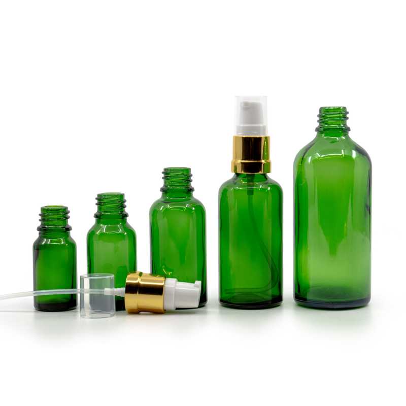 Theglass bottle, the so-called vial, is made of thick glass of dark green colour. It is used for storing liquids, which thanks to its colour it effectively prot