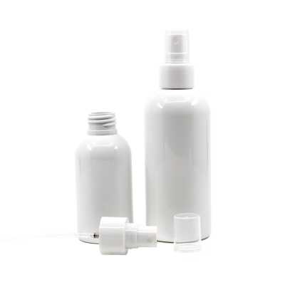 White Plastic Bottle, White Fine Mist Spray, 150 ml