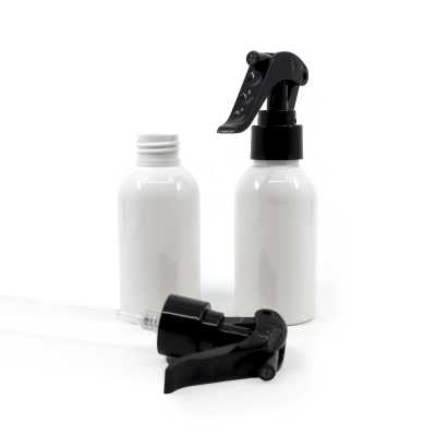 White Plastic Bottle, Black Trigger Spray, 150 ml