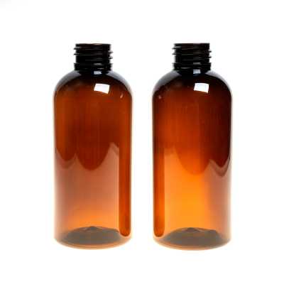 Amber Plastic Bottle, 24/410, 200 ml