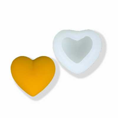 Silicone Mold, 3D heart, 5,4 x 5,8 x 3,5 cm 